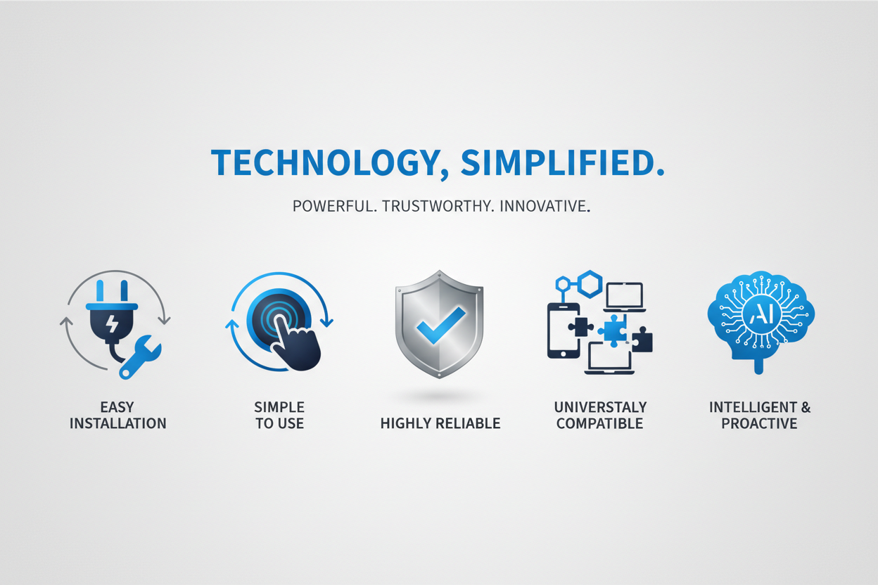 At Eject X, we believe technology should be powerful—yet simple.
That’s why every product is designed to be:

Easy to install

Simple to use

Highly reliable

Universally compatible

Intelligent and proactive
