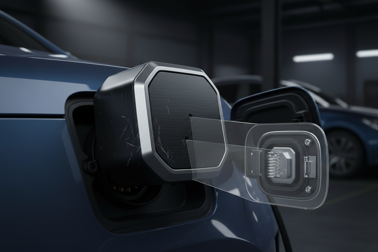 EV Charging Port Safety Guard

Prevents stuck charger incidents, latch stress, and charging port pin damage — extending your EV hardware lifespan.